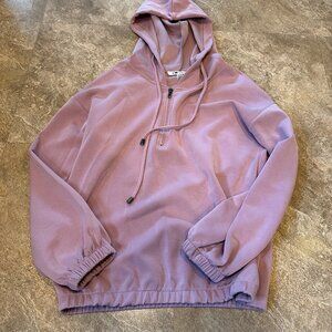 Cable & Gauge Sport Lavender Zipper Pullover with Hood